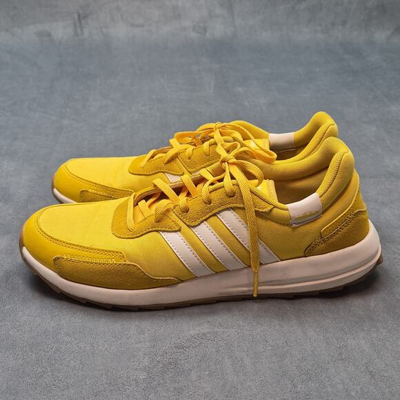 adidas Shoes - Adidas Sneakers Yellow Neo Striped Lace Up Casual Retro Shoes EG4213 Womens 10